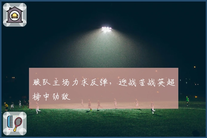 狼队主场力求反弹,迎战苦战英超榜中劲敌